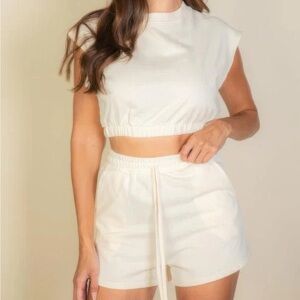 Cap Sleeve Top And Shorts Sets
